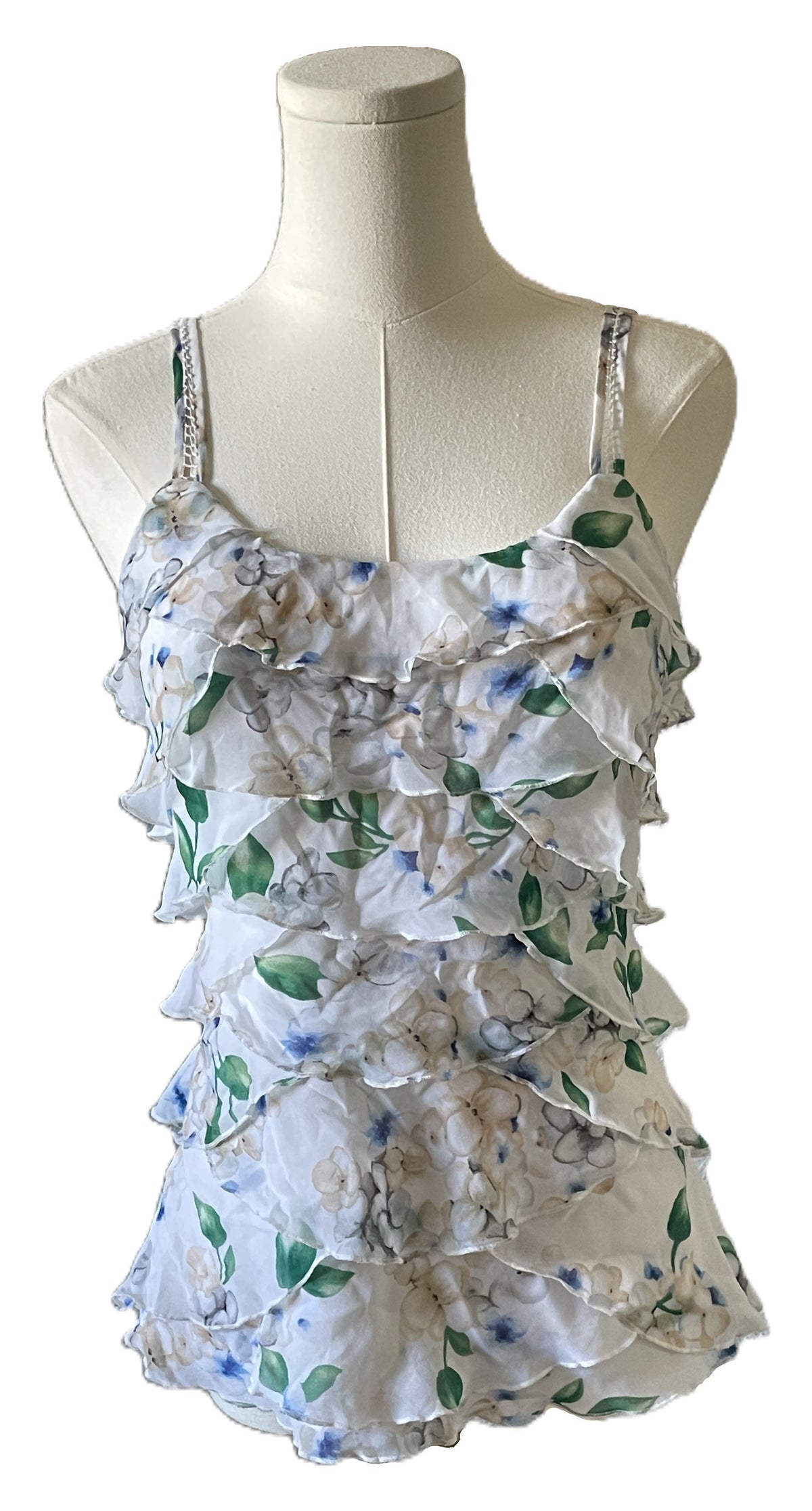 White House black Market floral print tank