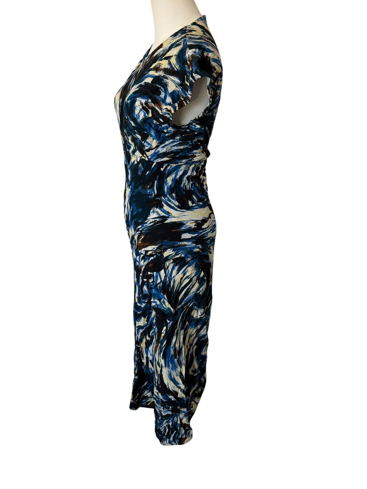 Proenza Schouler printed cady short sleeve dress