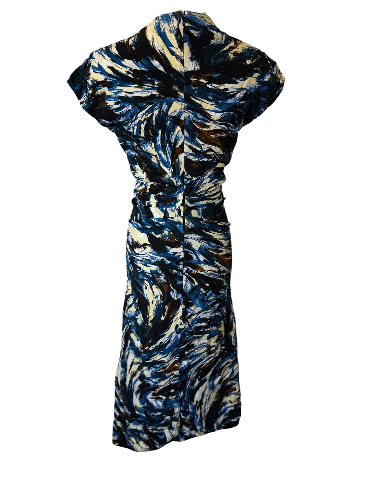 Proenza Schouler printed cady short sleeve dress