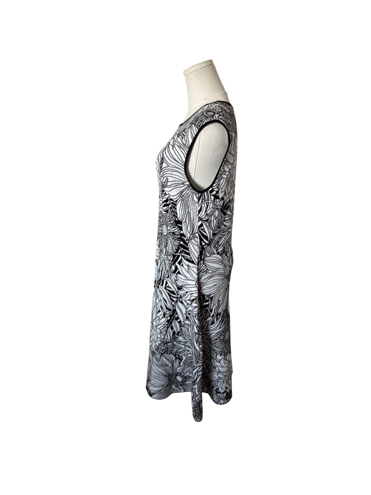 Mary Katrantzou black and white floral print dress