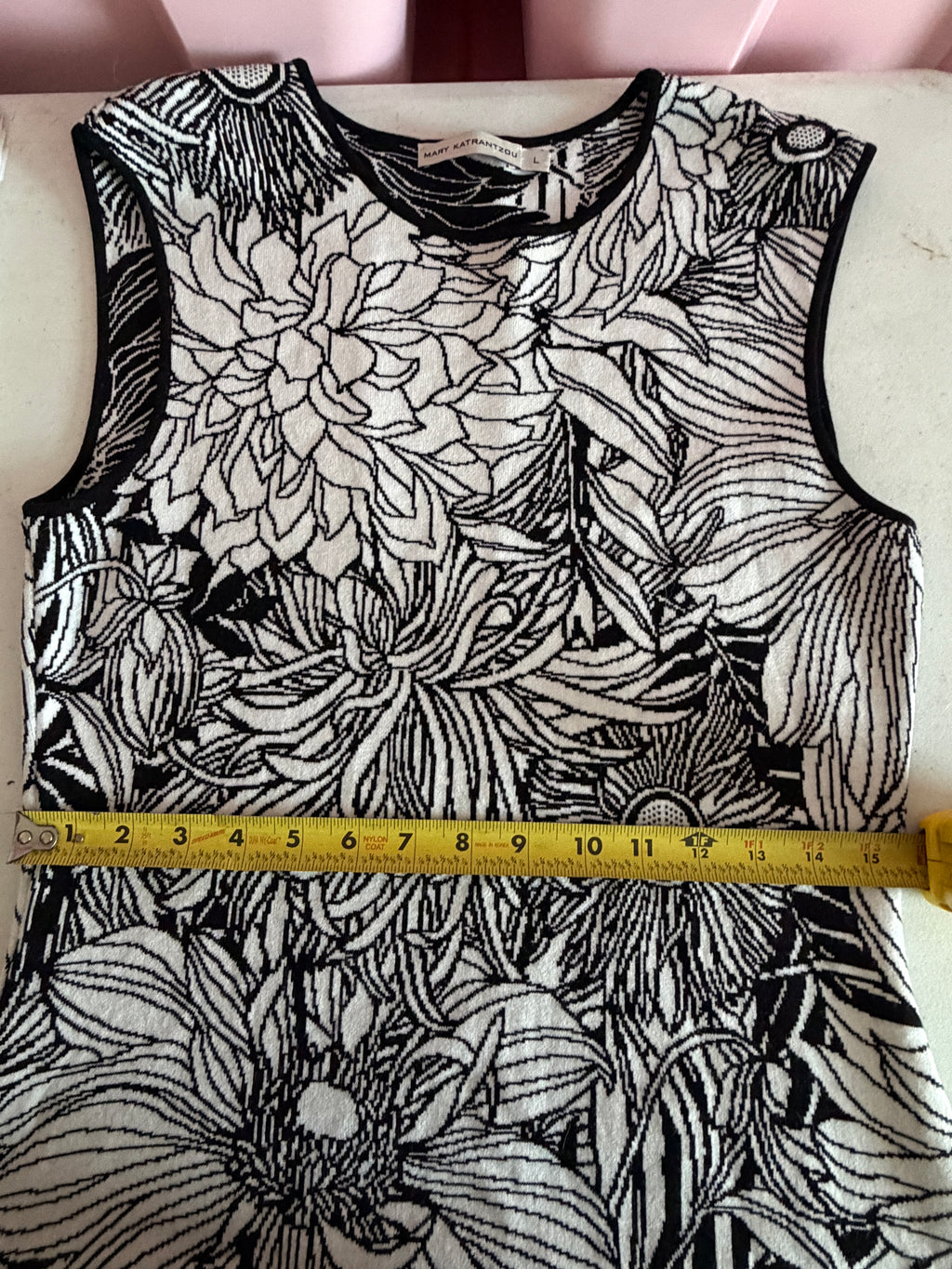 Mary Katrantzou black and white floral print dress