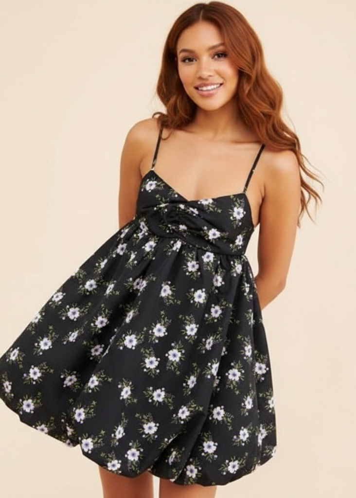 Free People In A Bubble Floral Mini Dress | Size Small