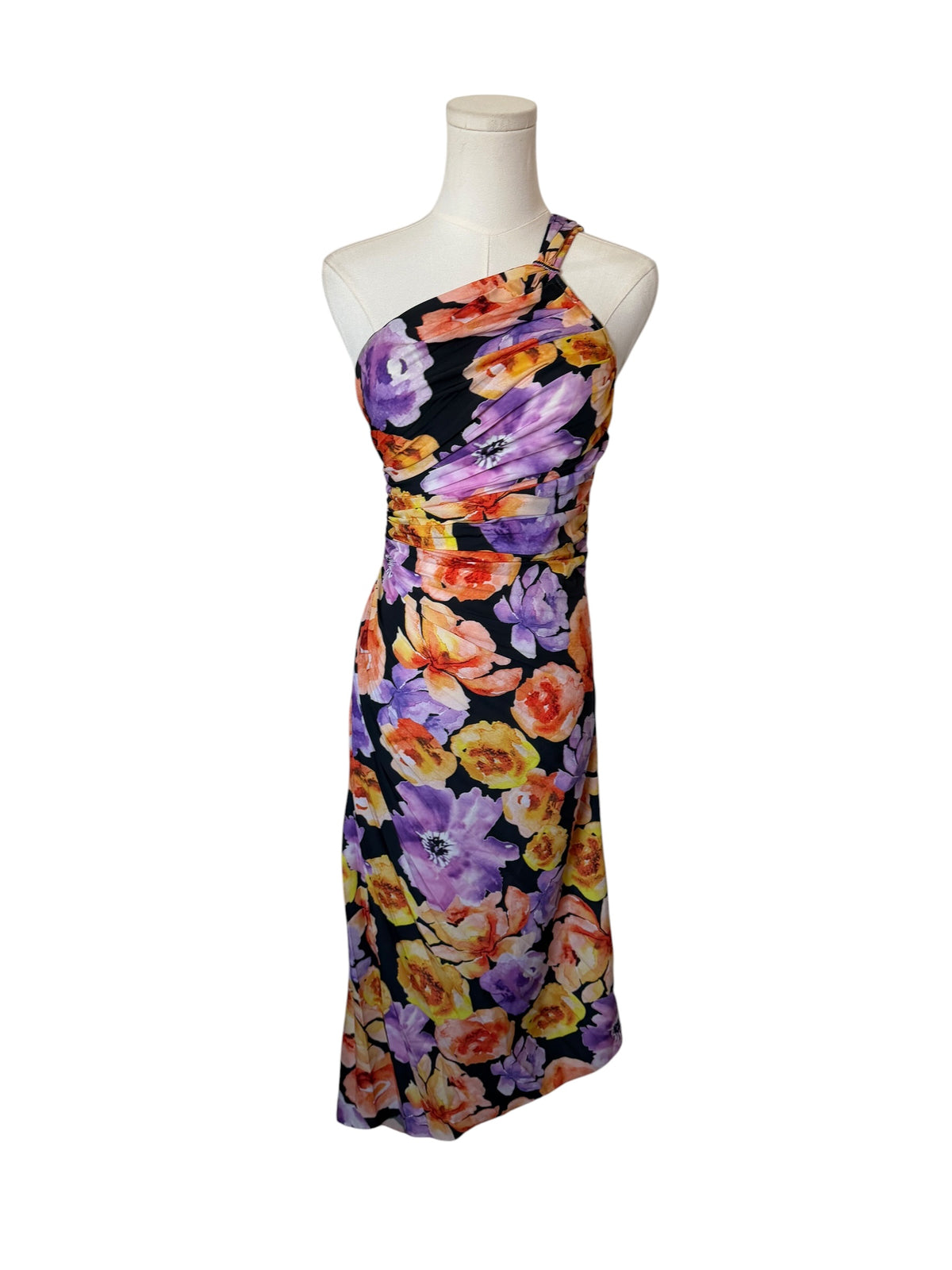 Geisha Designs asymmetrical hem midi dress sold at Anthropologie