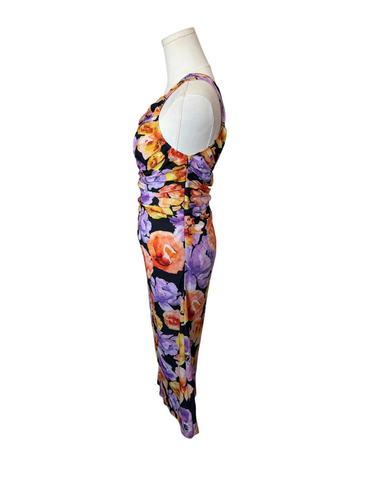 Geisha Designs asymmetrical hem midi dress sold at Anthropologie