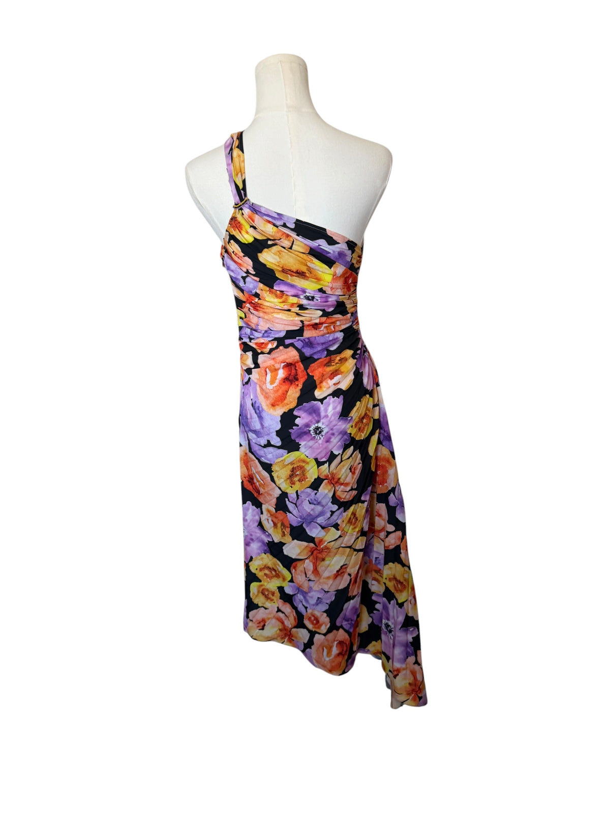 Geisha Designs asymmetrical hem midi dress sold at Anthropologie
