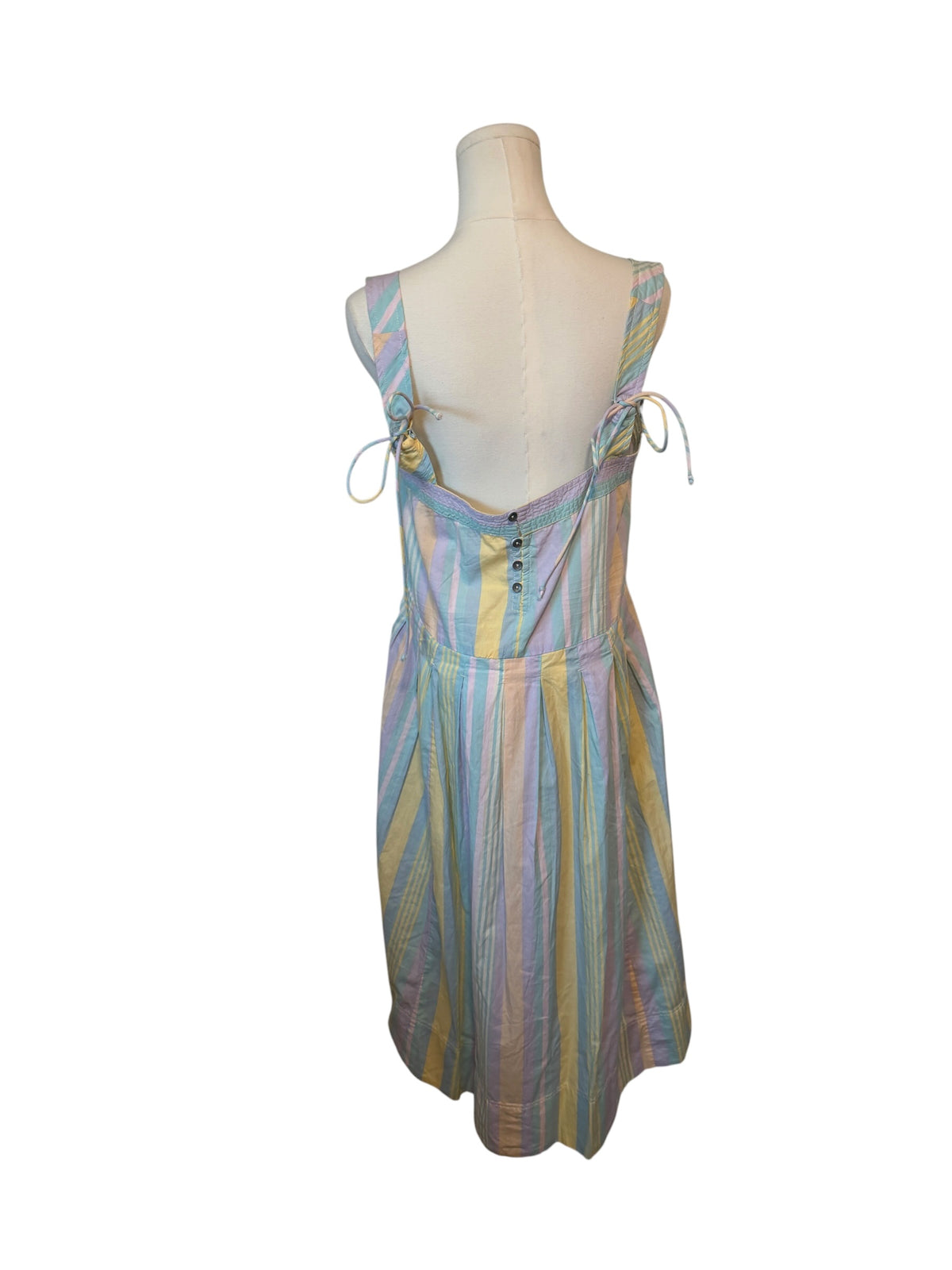 Free People Primavera Stripe Cotton Midi Dress