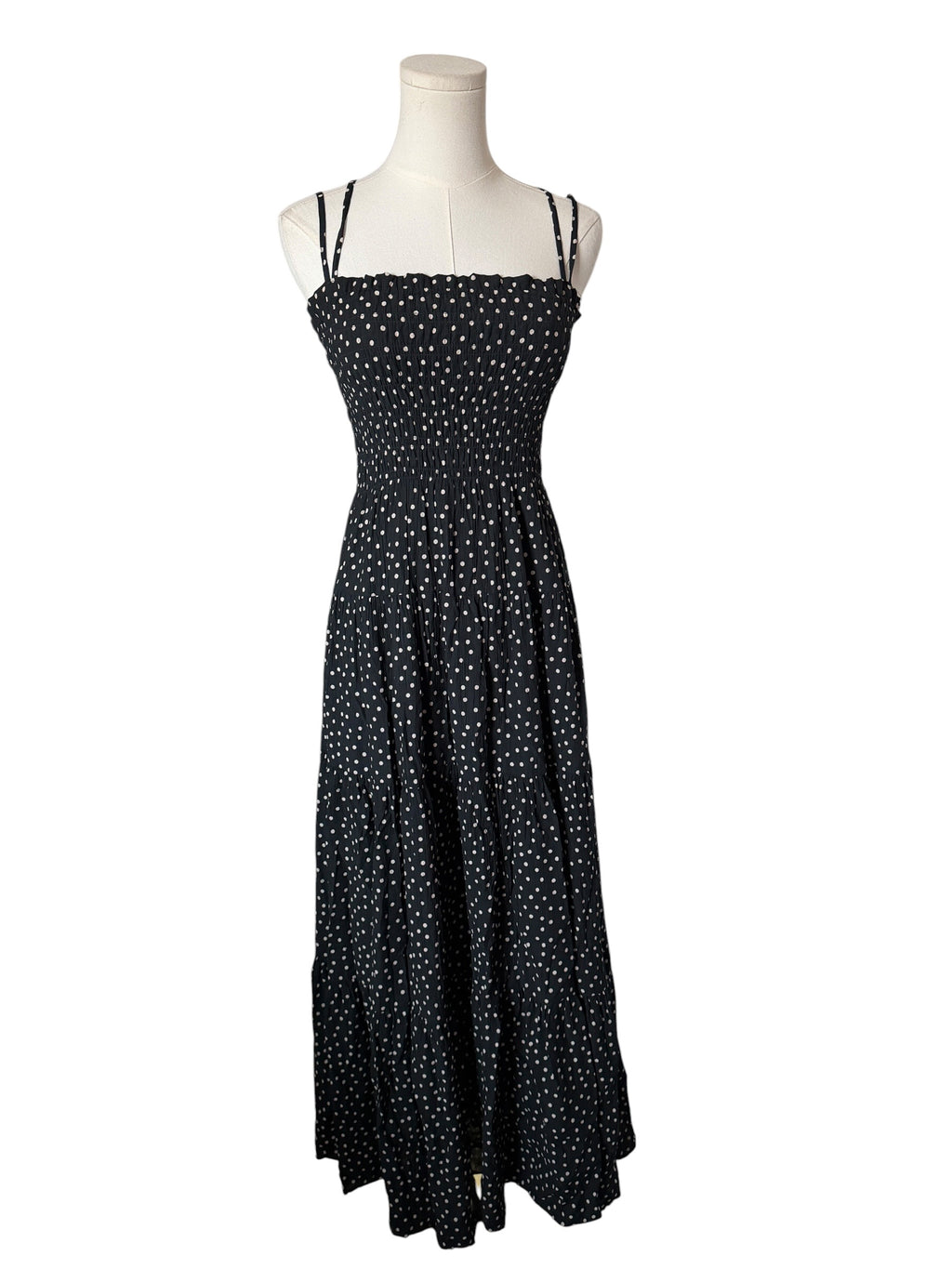 Abercrombie & Fitch smocked bodice maxi dress