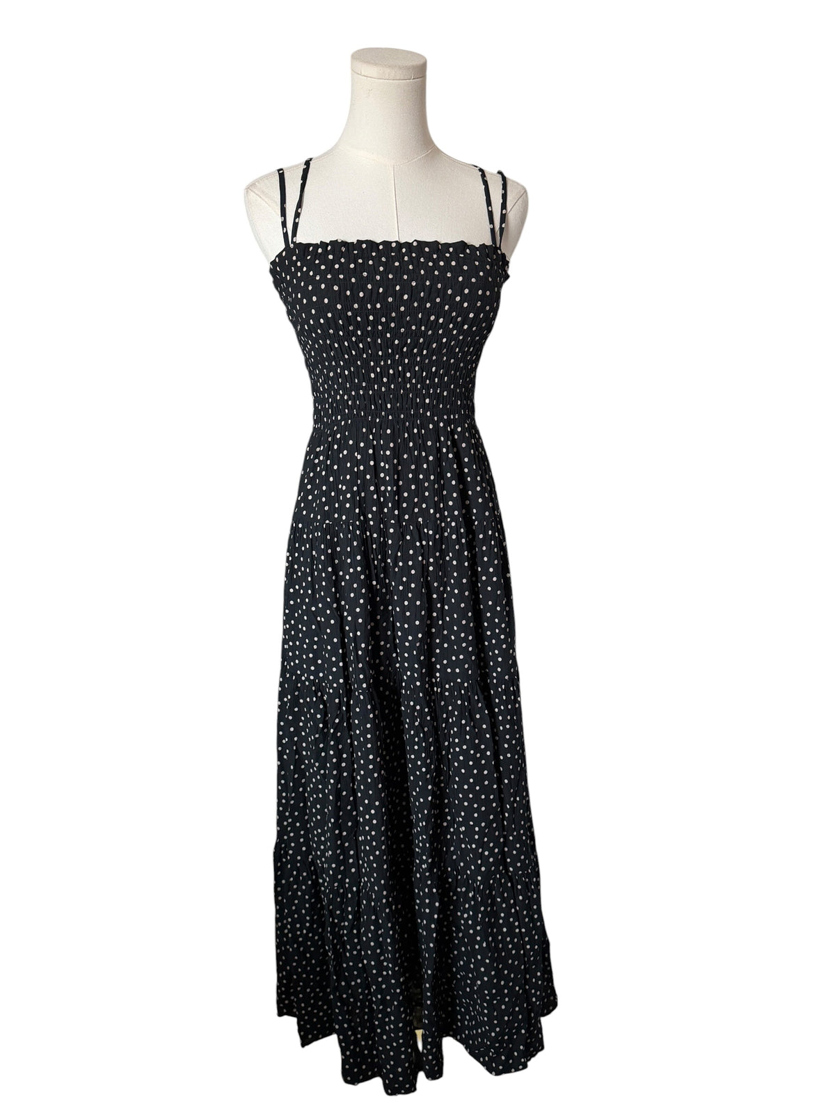 Abercrombie & Fitch smocked bodice maxi dress