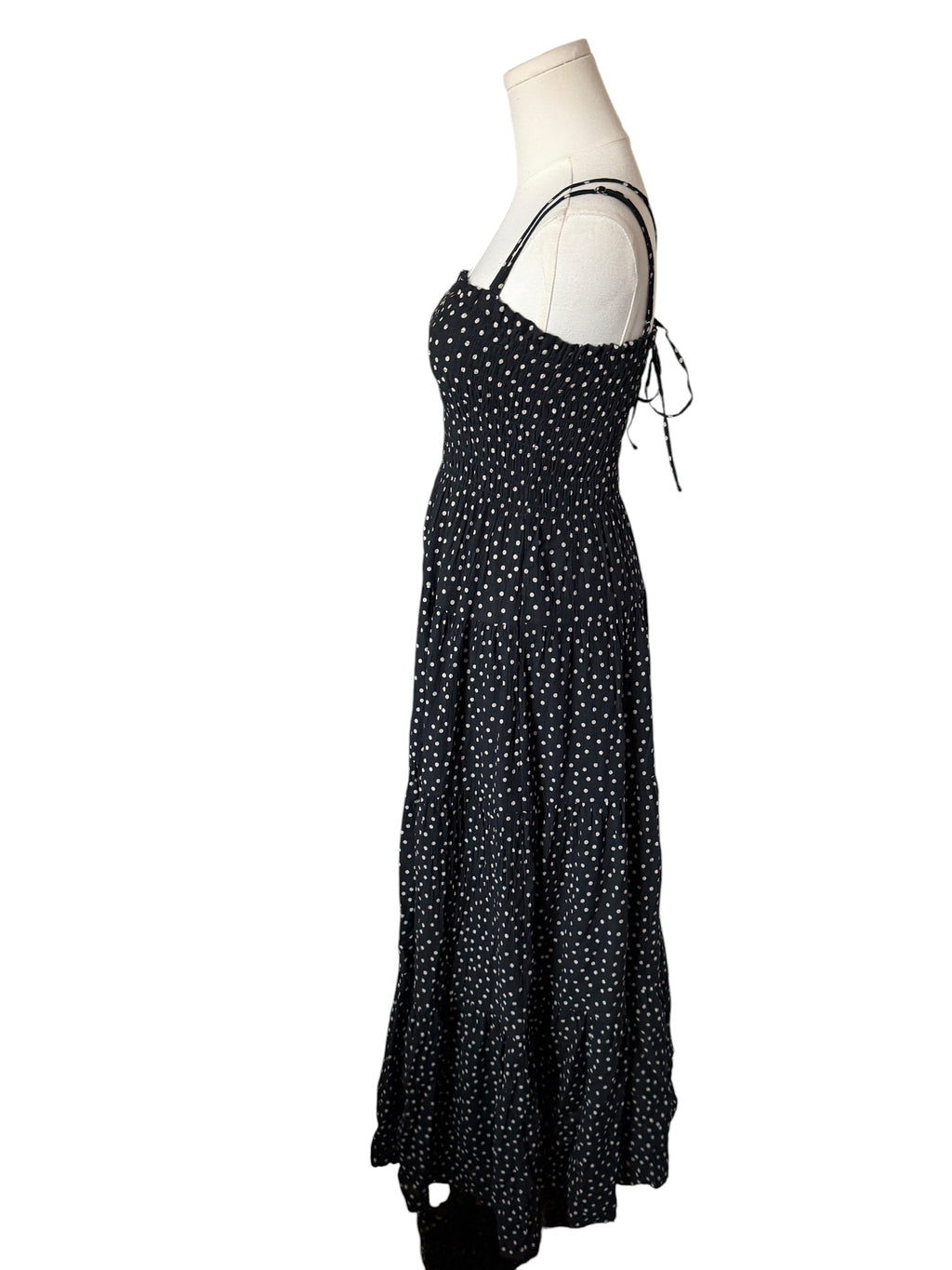 Abercrombie & Fitch smocked bodice maxi dress