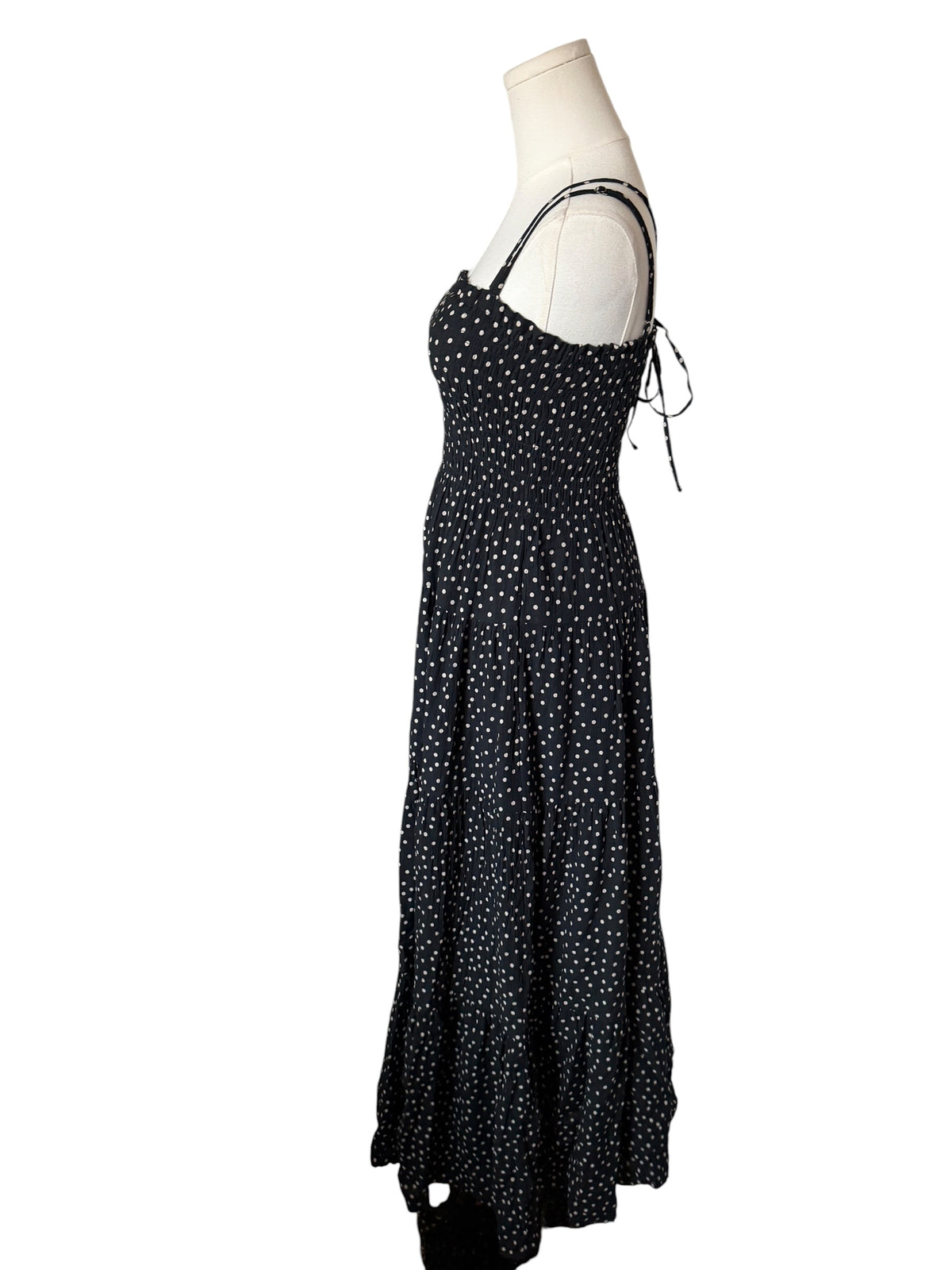 Abercrombie & Fitch smocked bodice maxi dress