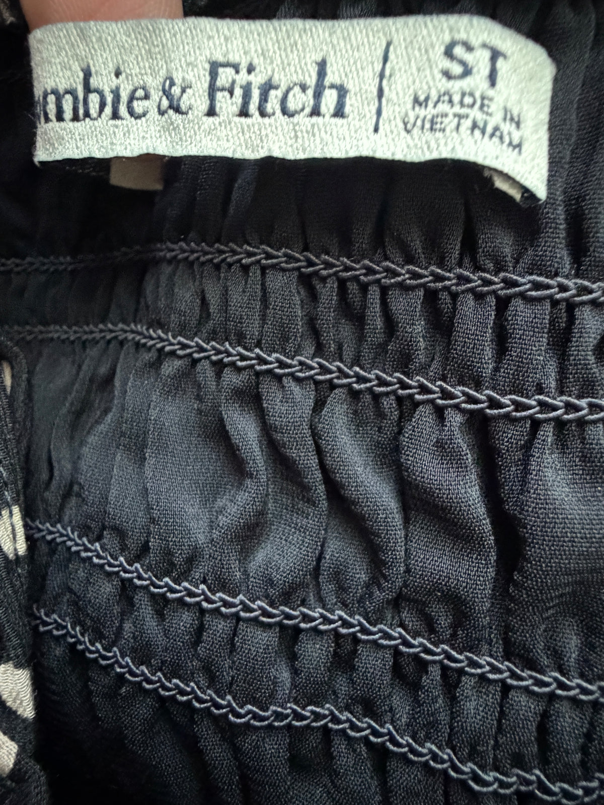 Abercrombie & Fitch smocked bodice maxi dress