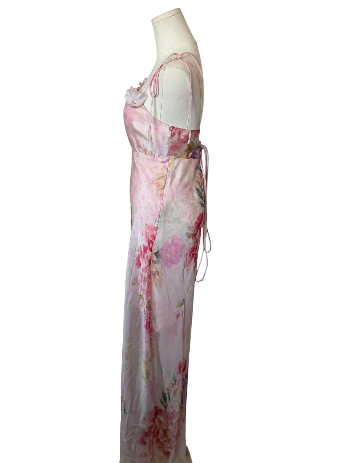 For Love & Lemons Lisa Sheer Floral Maxi Dress