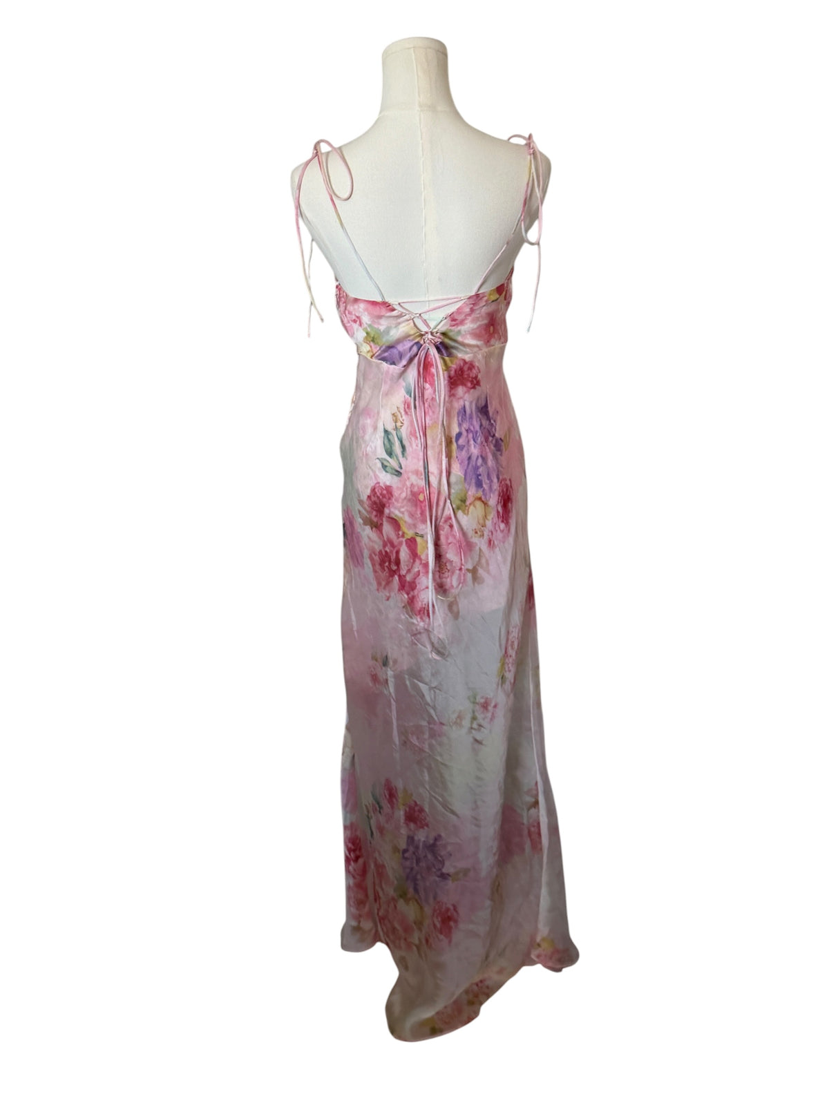 For Love & Lemons Lisa Sheer Floral Maxi Dress