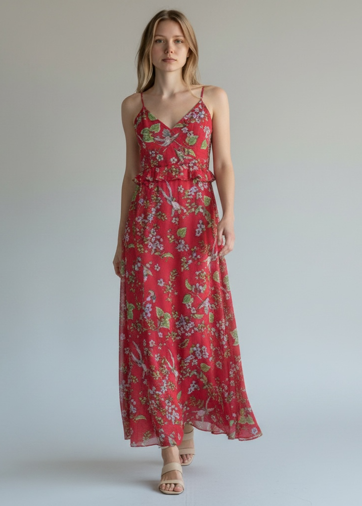 Nanette Lepore Paradise Dreaming floral maxi dress