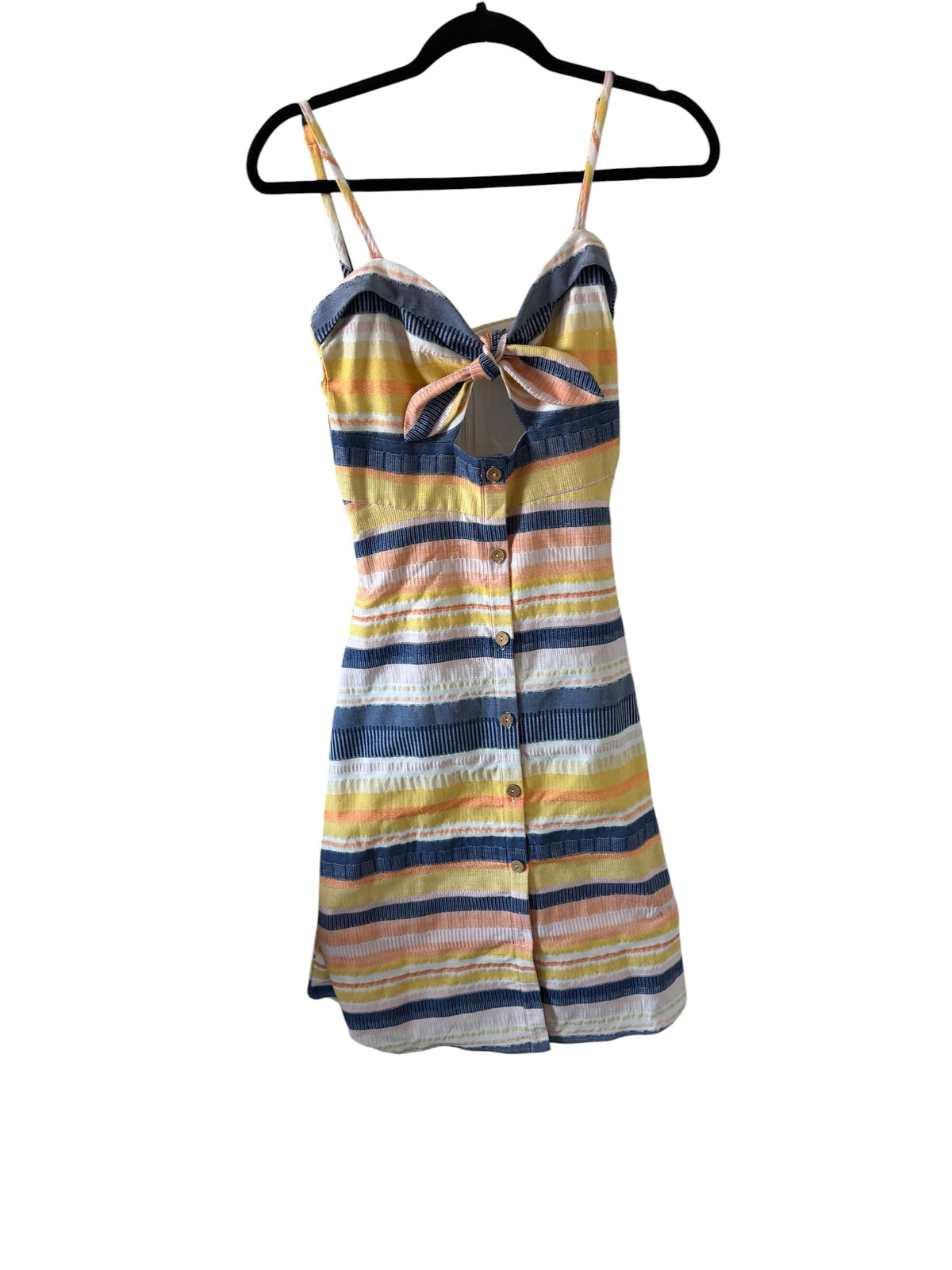 Anthropologie Hutch Marissa Striped bow tie dress