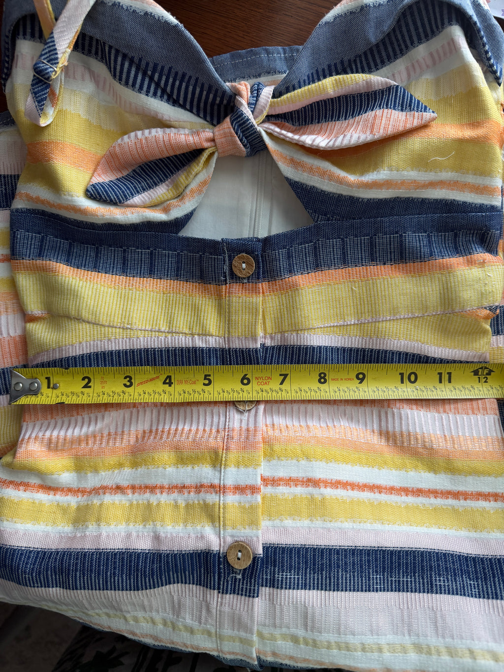 Anthropologie Hutch Marissa Striped bow tie dress