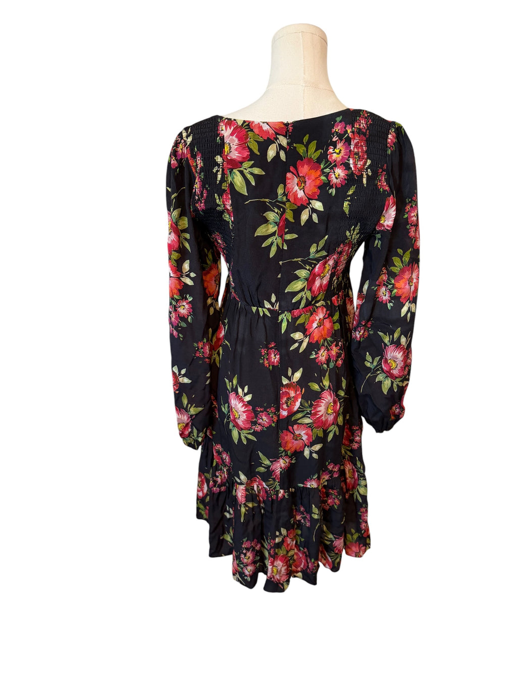 Yumi Kim Ruthie Dress features a black floral print