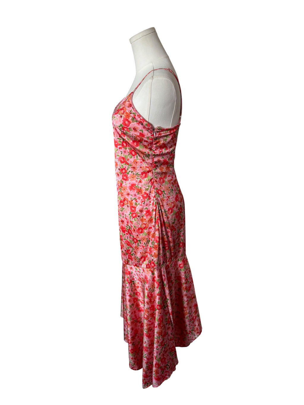 BHLDN Maria sleeveless satin midi dress