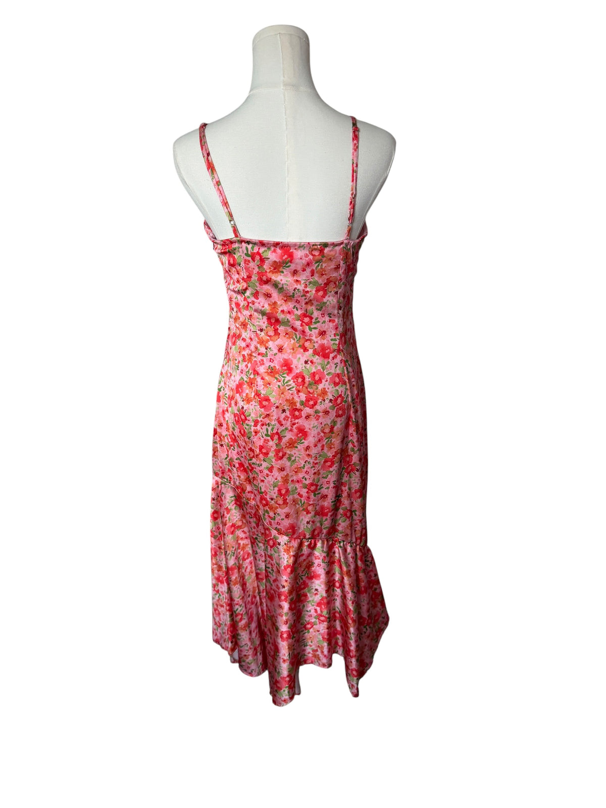BHLDN Maria sleeveless satin midi dress