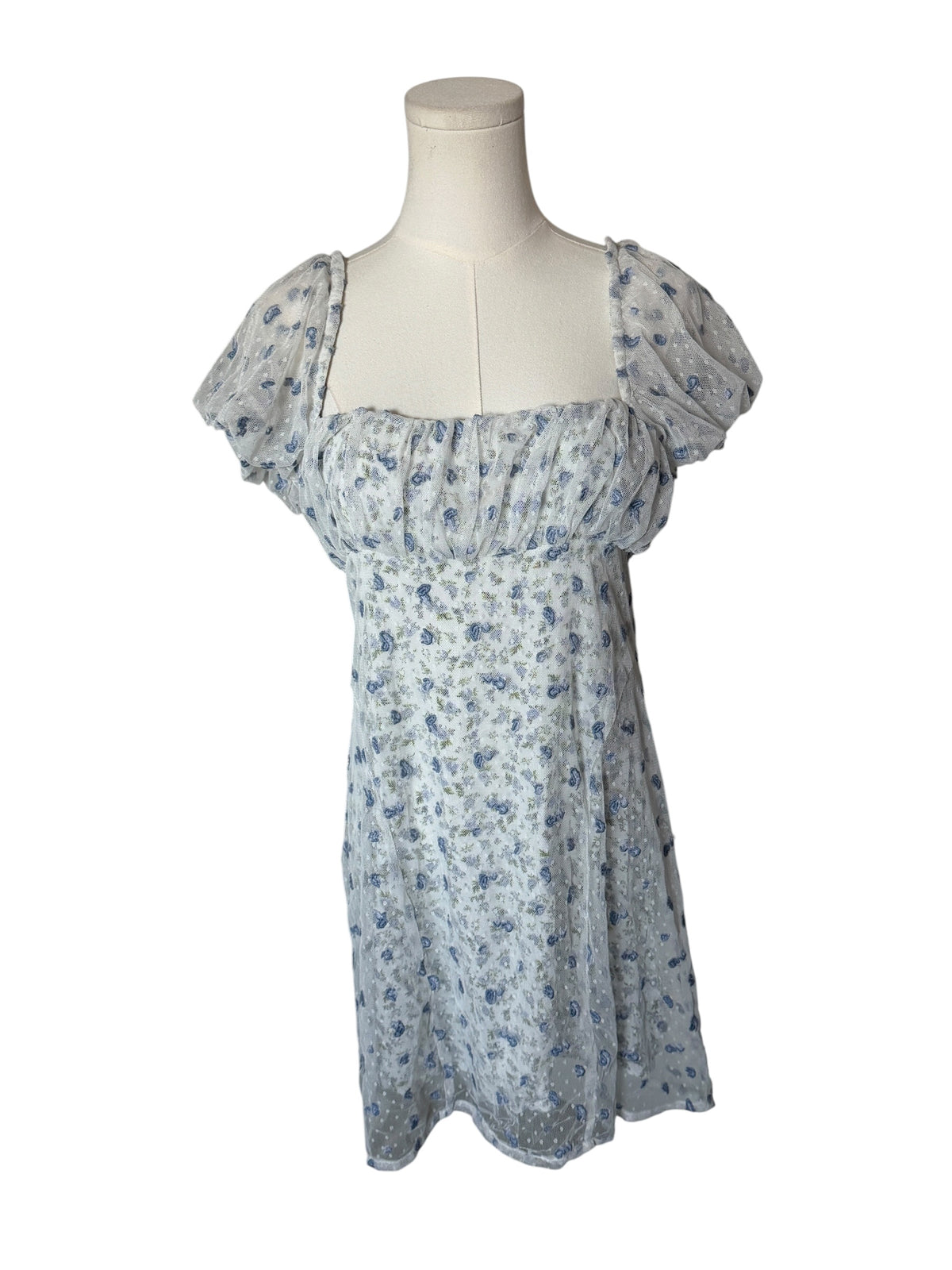 Free People Sugar and Spice Mini Dress in the Ivory Combo colorway