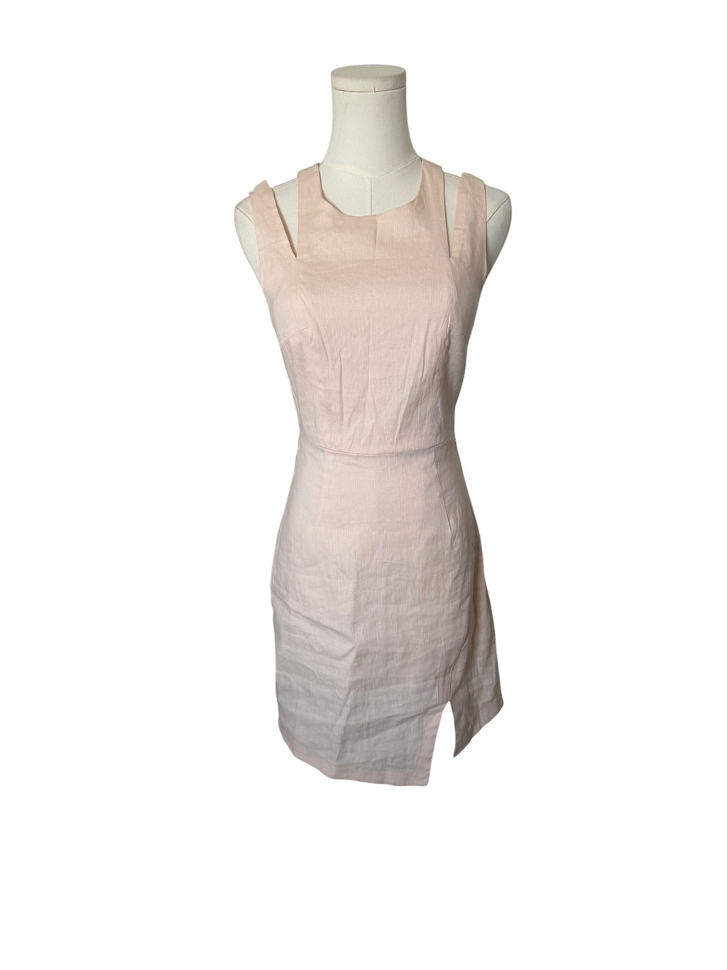 BCBG Blush Pink Sleeveless Sheath Dress