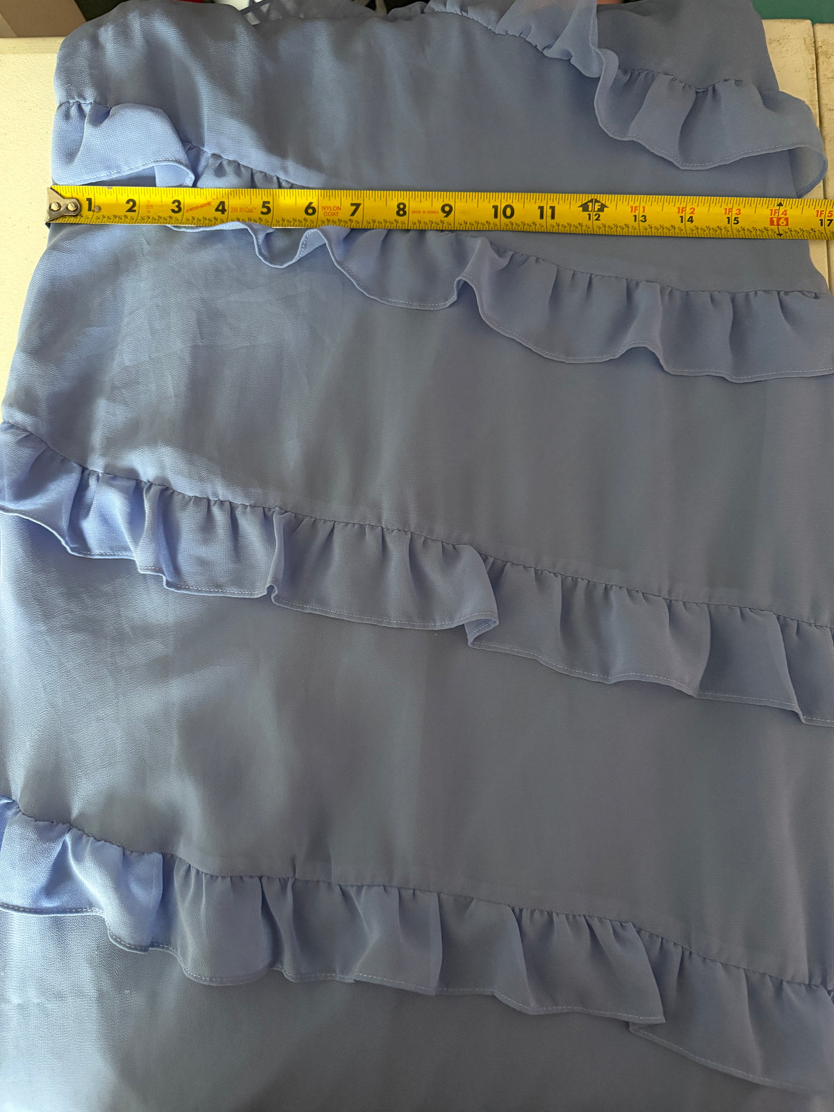 Maternity Nelliah Dress Light Blue Ruffle Slip Midi Dress