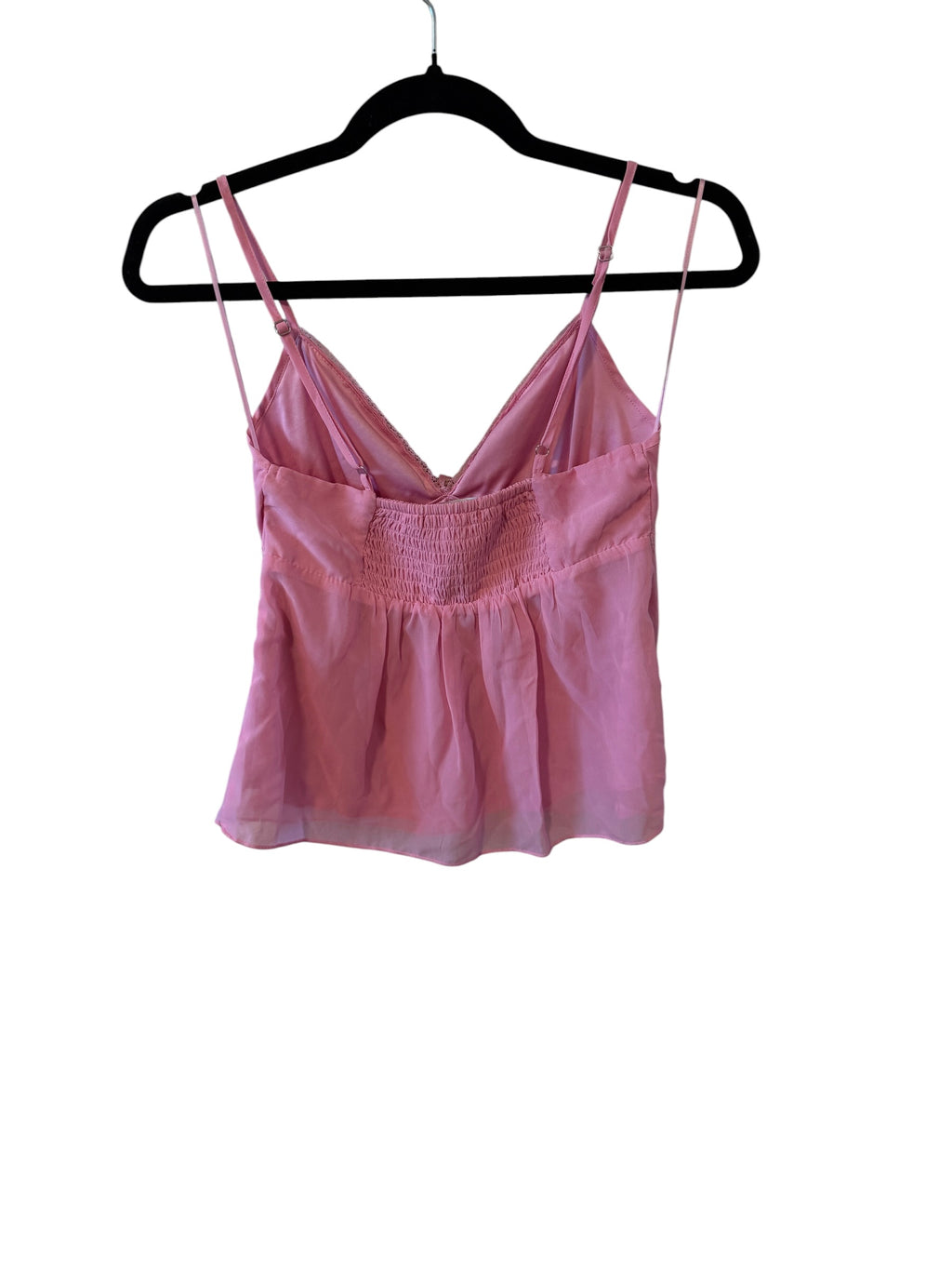Madden Girl Pink Floral Lace Cami with Sequins
