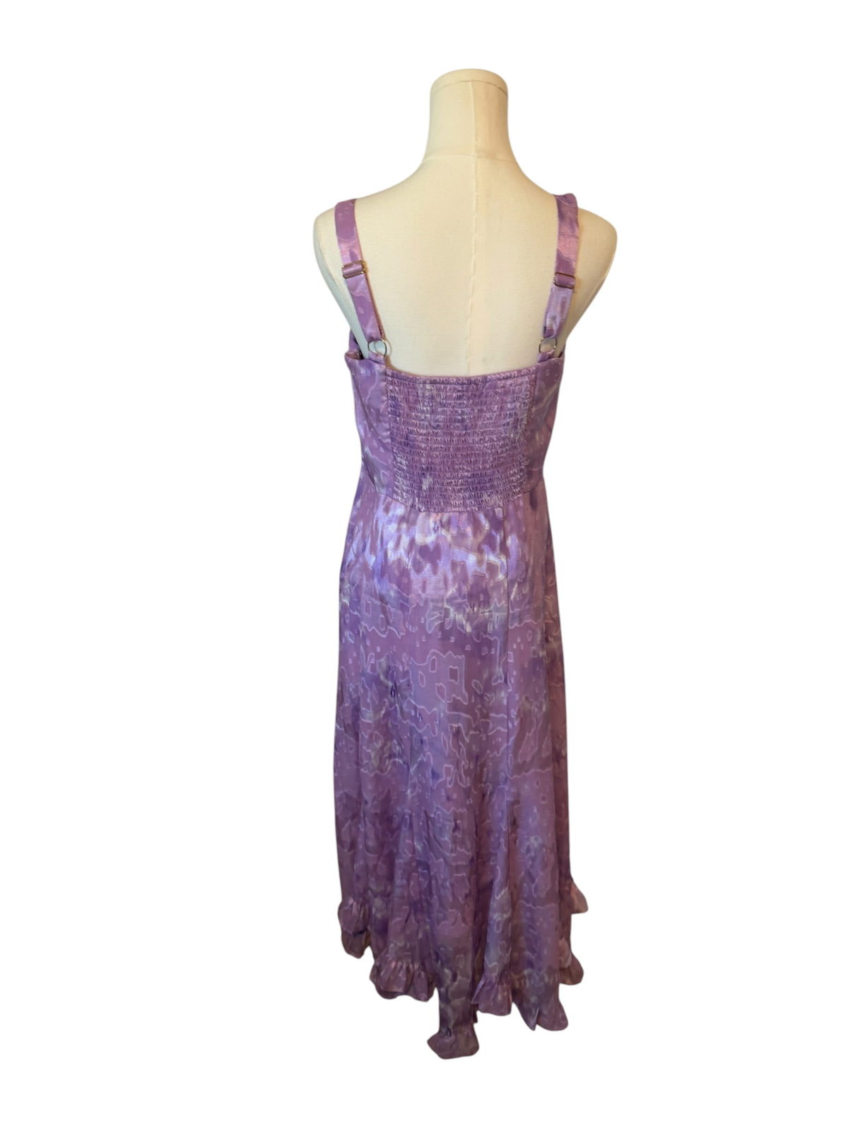 Hutch Twist-Front Textured Dress in lavender