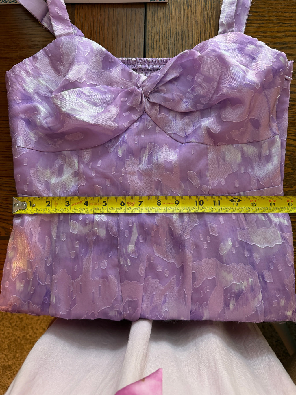 Hutch Twist-Front Textured Dress in lavender