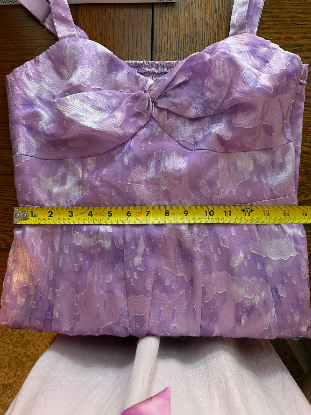 Hutch Twist-Front Textured Dress in lavender