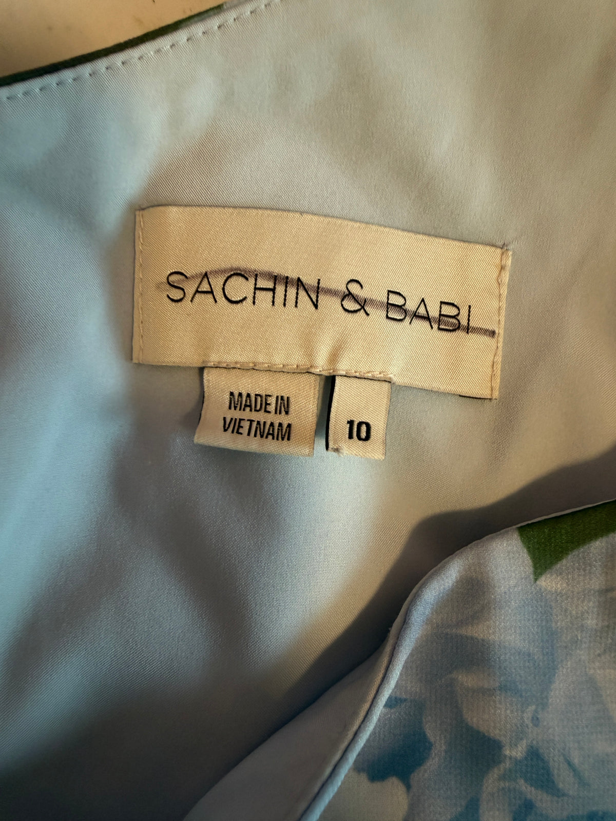 Chelsea Gown in Glacial Peonies by Sachin & Babi