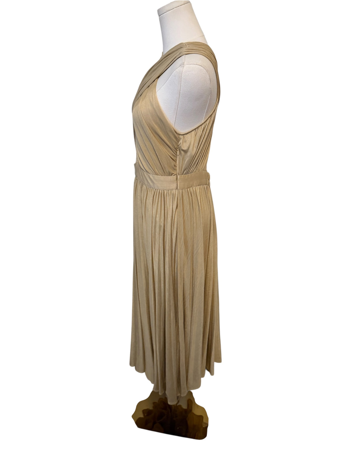 Verb by Pallavi Singhee Pleated Halter Midi Dress