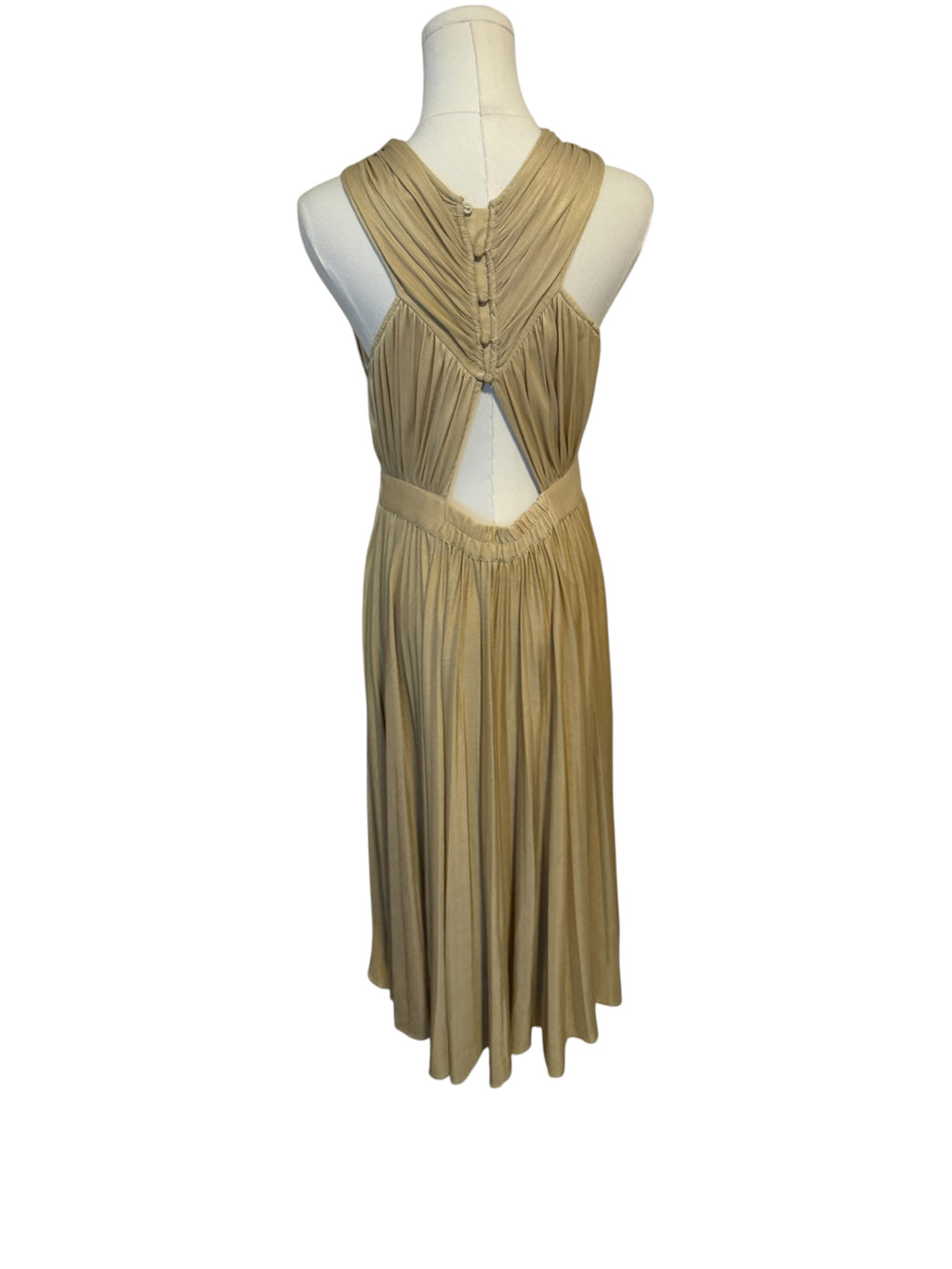 Verb by Pallavi Singhee Pleated Halter Midi Dress