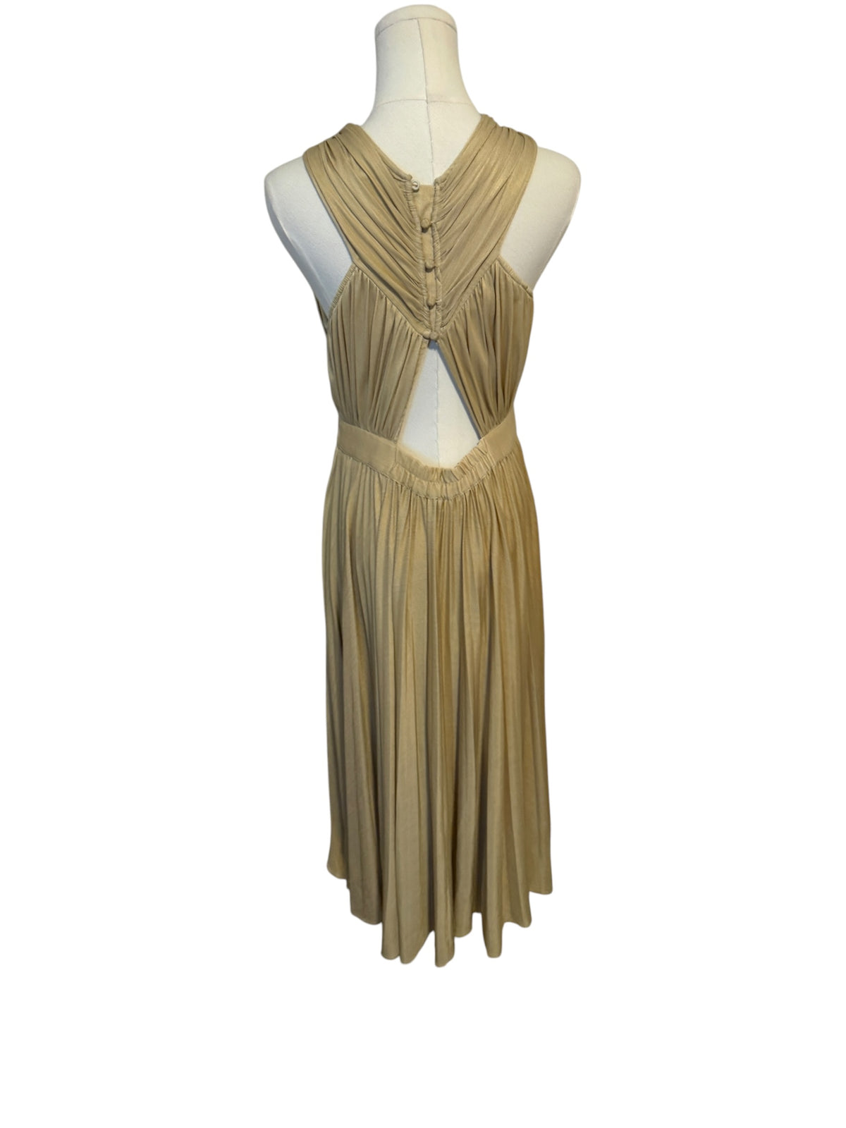 Verb by Pallavi Singhee Pleated Halter Midi Dress