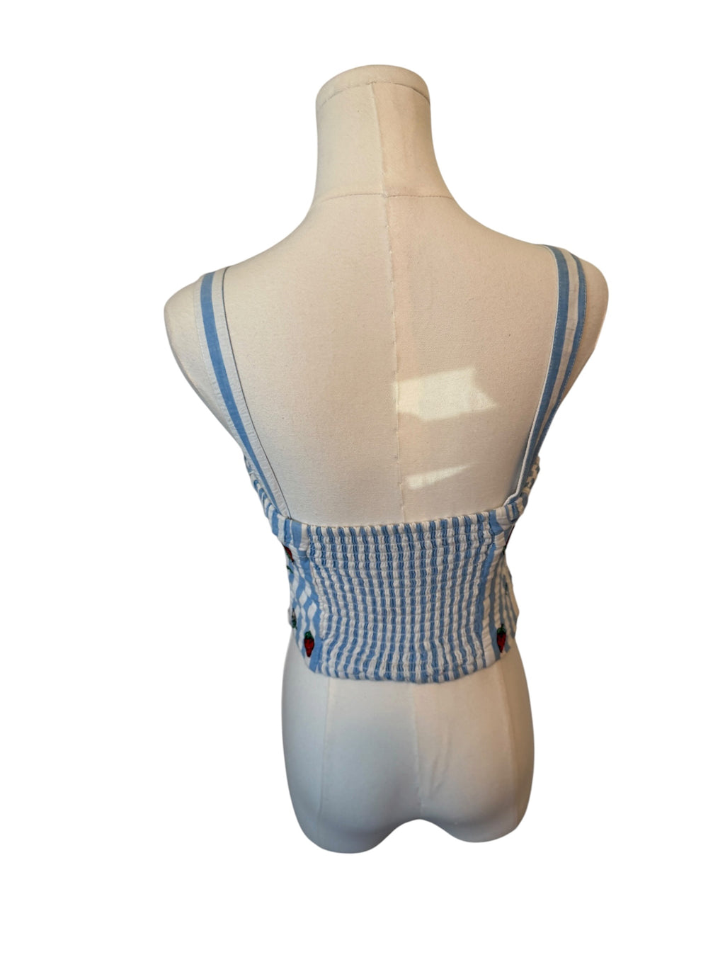 Maeve Striped Embroidered Cami – Anthropologie | Size 0