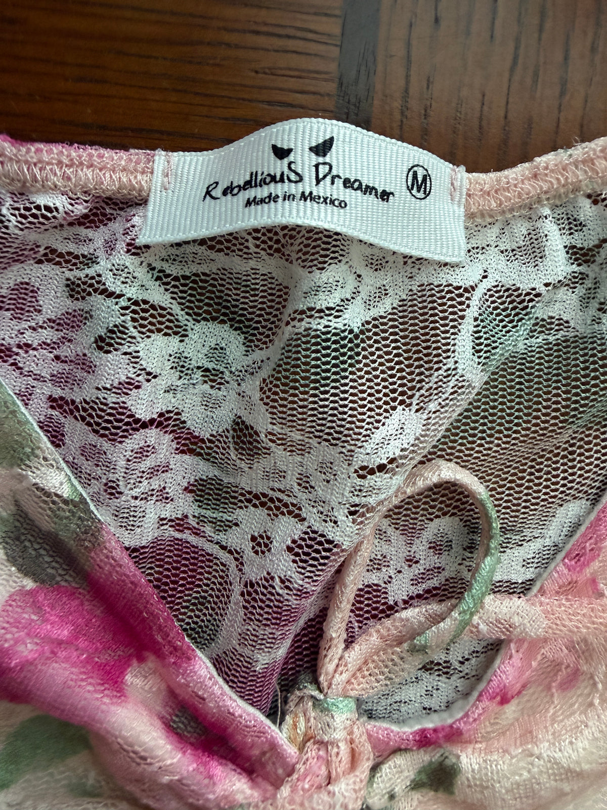 Rebellious Dreamer Pink Floral Mesh Tank Top