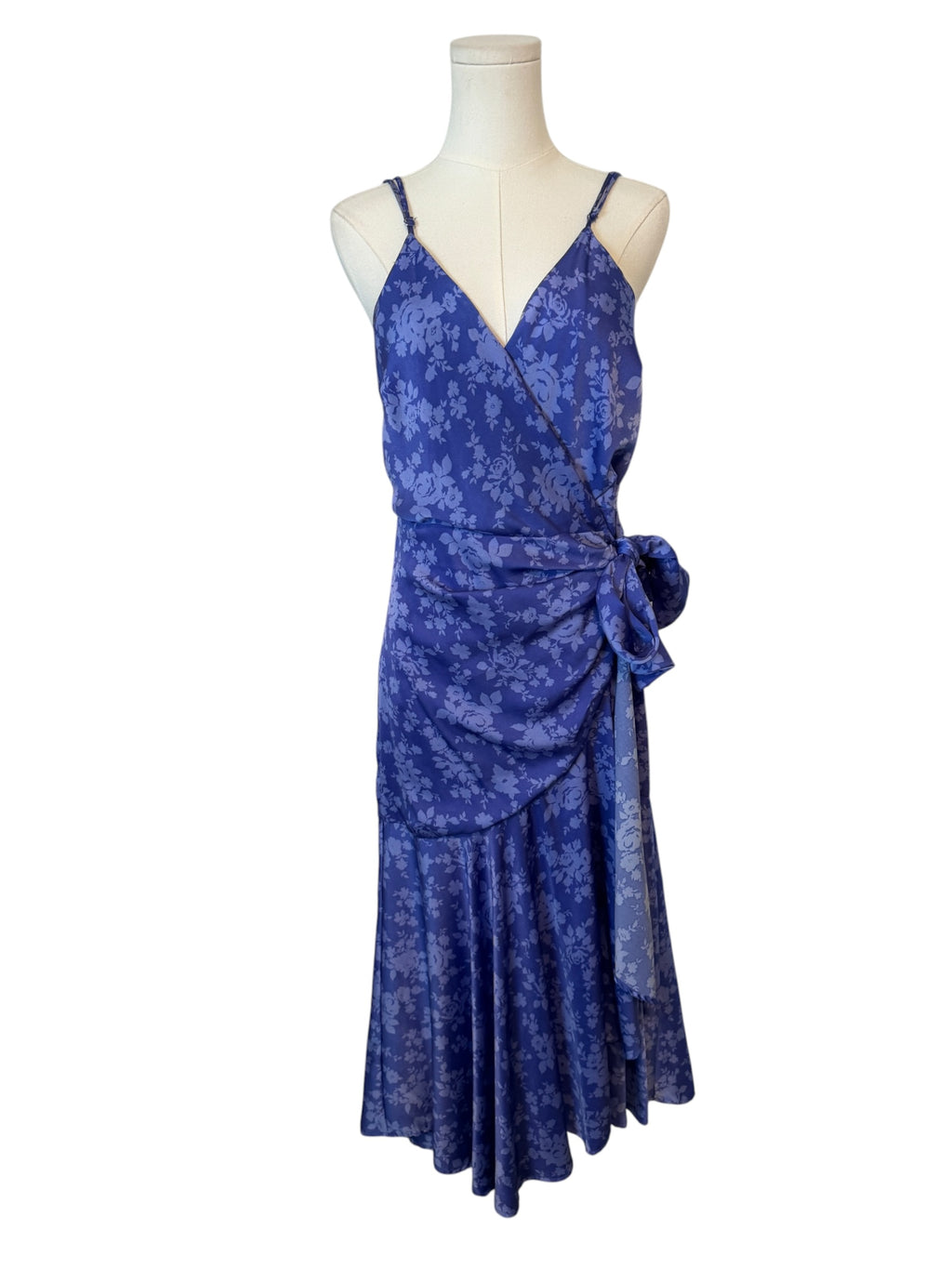 en elly Floral Ruffled Wrap Dress