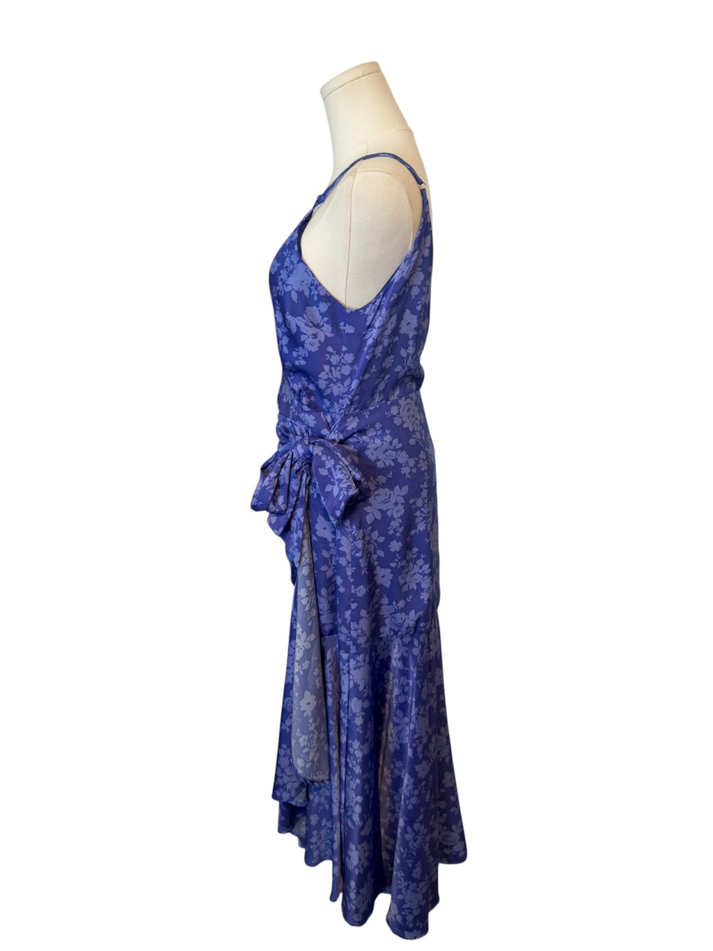 en elly Floral Ruffled Wrap Dress