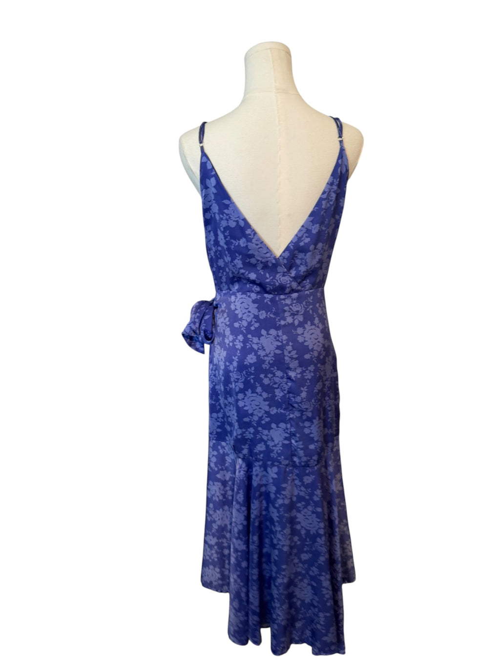 en elly Floral Ruffled Wrap Dress