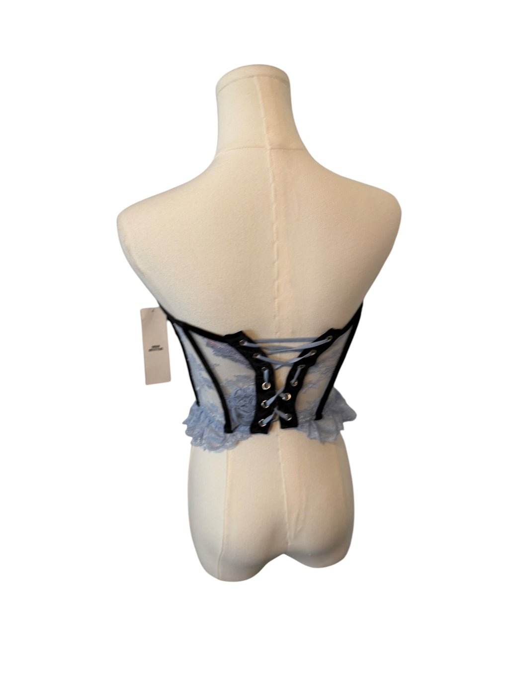 Out From Under Bow Down To Me Velvet & Lace Corset from Urban Outfitters