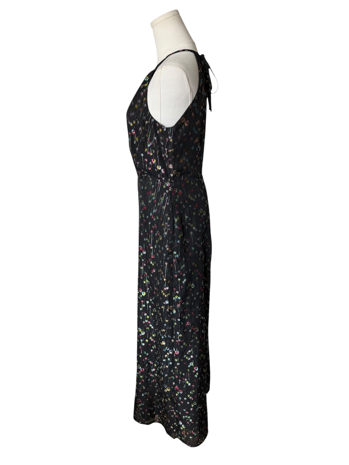 Eva Franco Edita Halter Metallic Clip Dot Jumpsuit