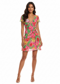 Milly Lee Tulip Rosette mini dress