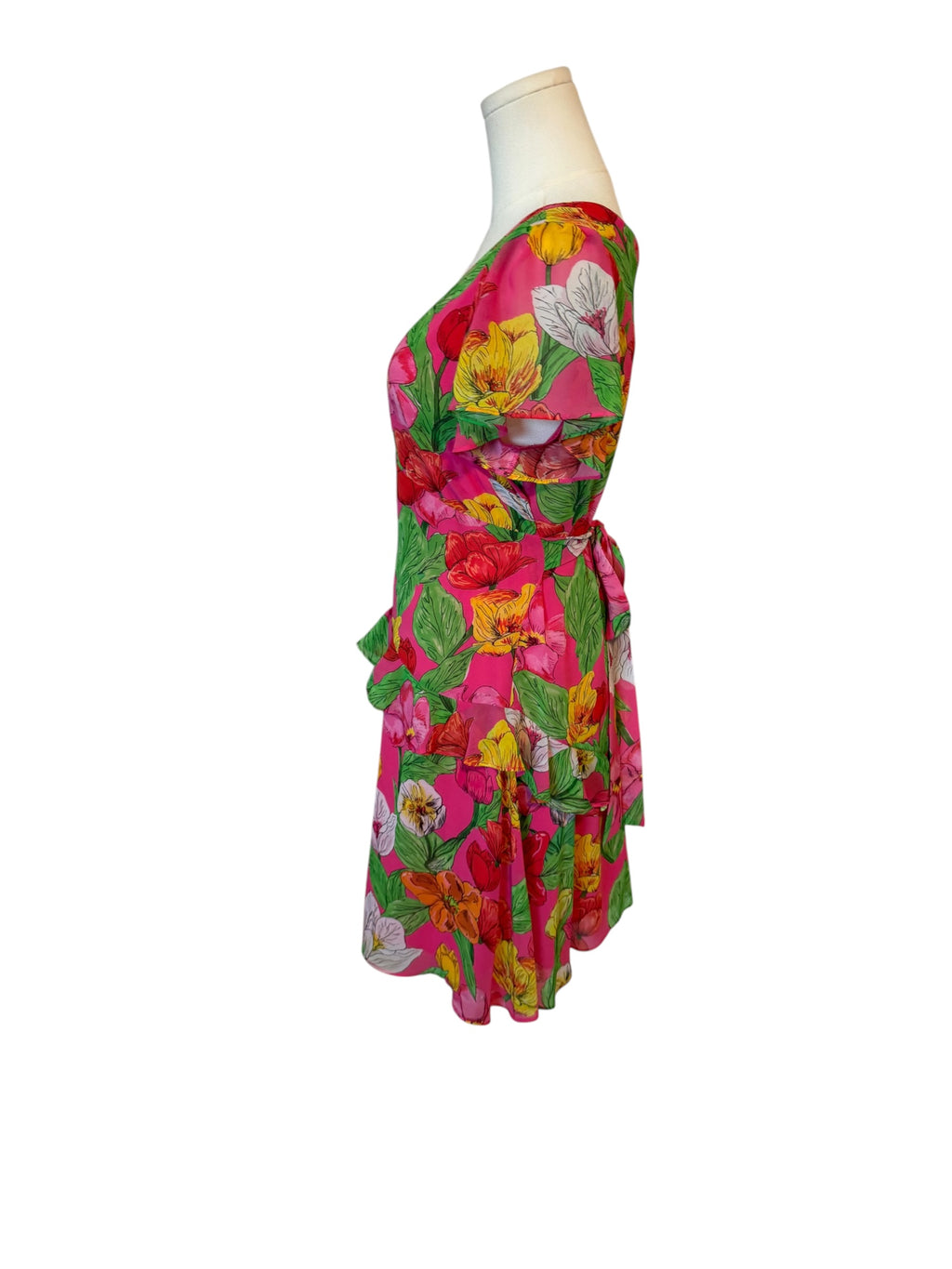 Milly Lee Tulip Rosette mini dress