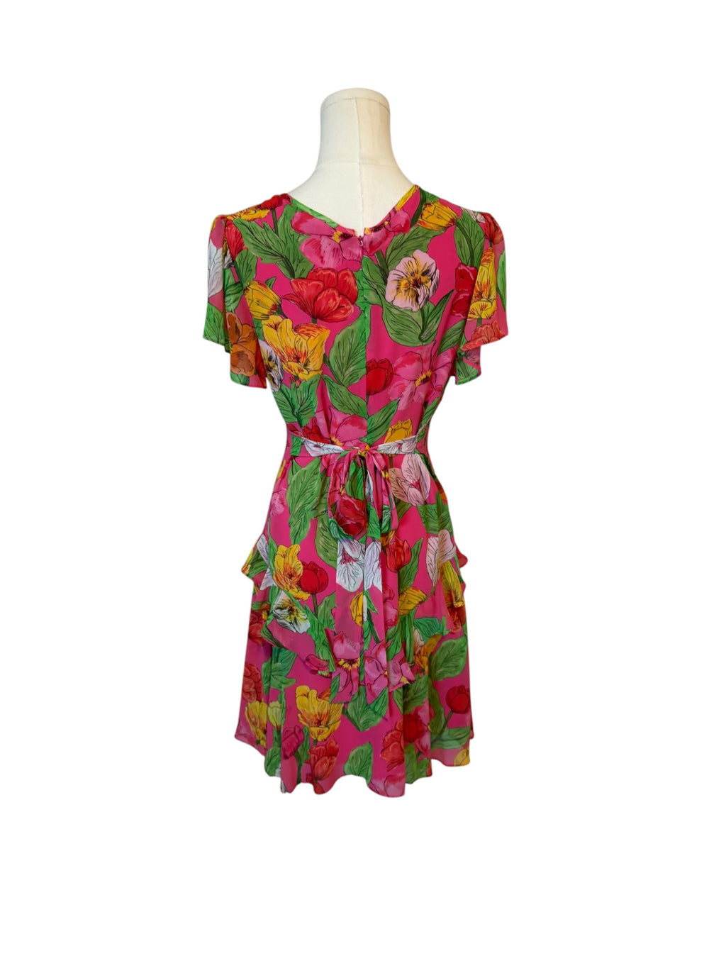 Milly Lee Tulip Rosette mini dress