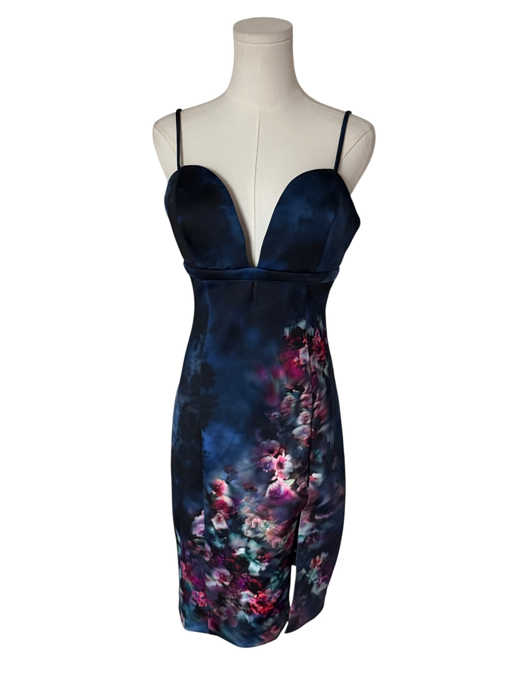 Bebe Amanda Print Scuba Dress