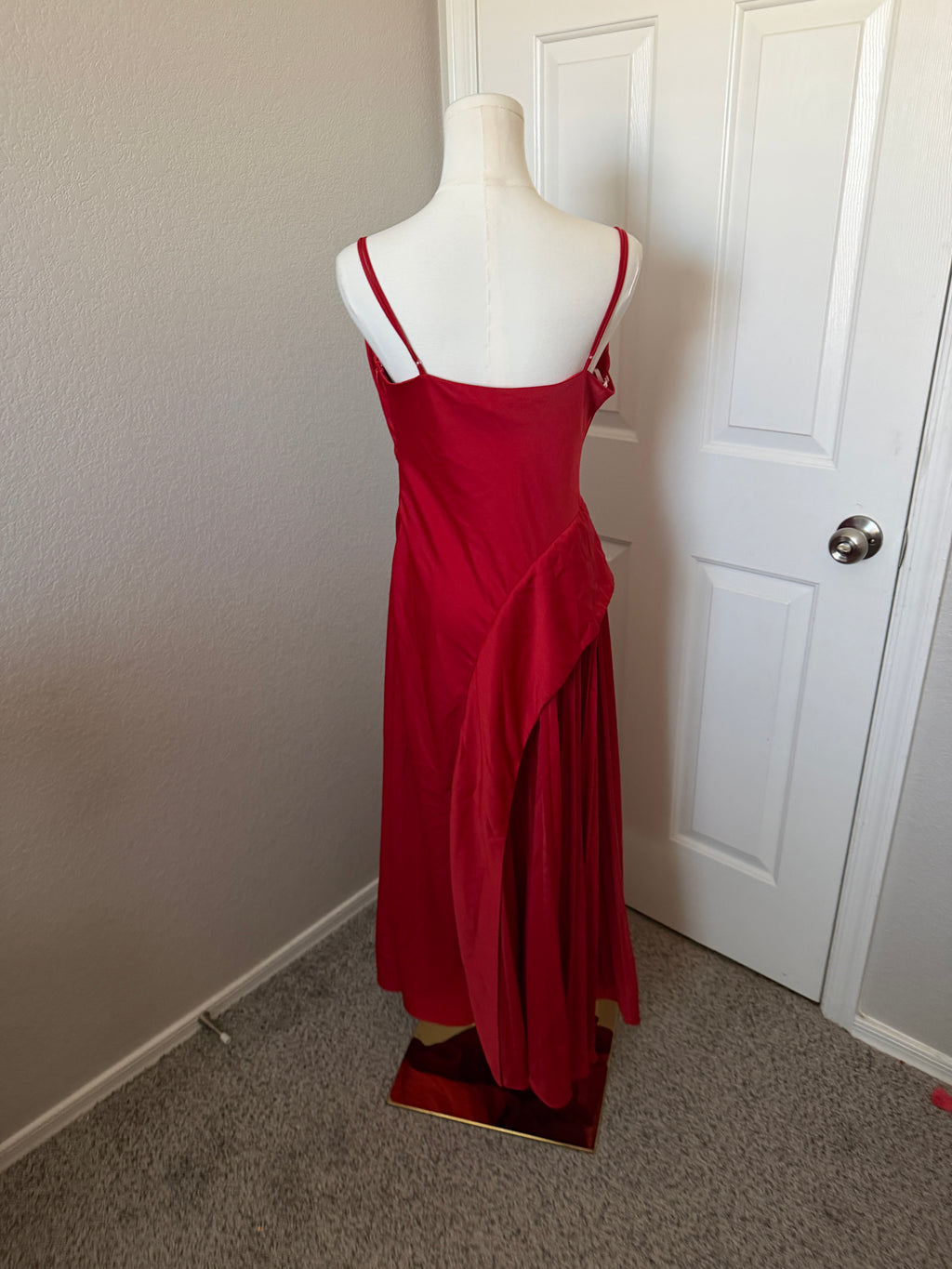 Lulus Raisa Pleated Side Midi Dress