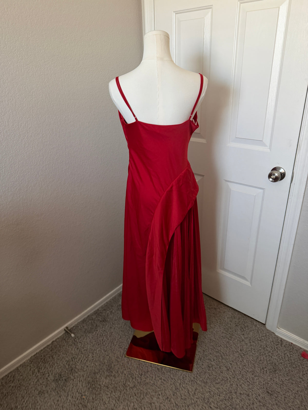 Lulus Raisa Pleated Side Midi Dress
