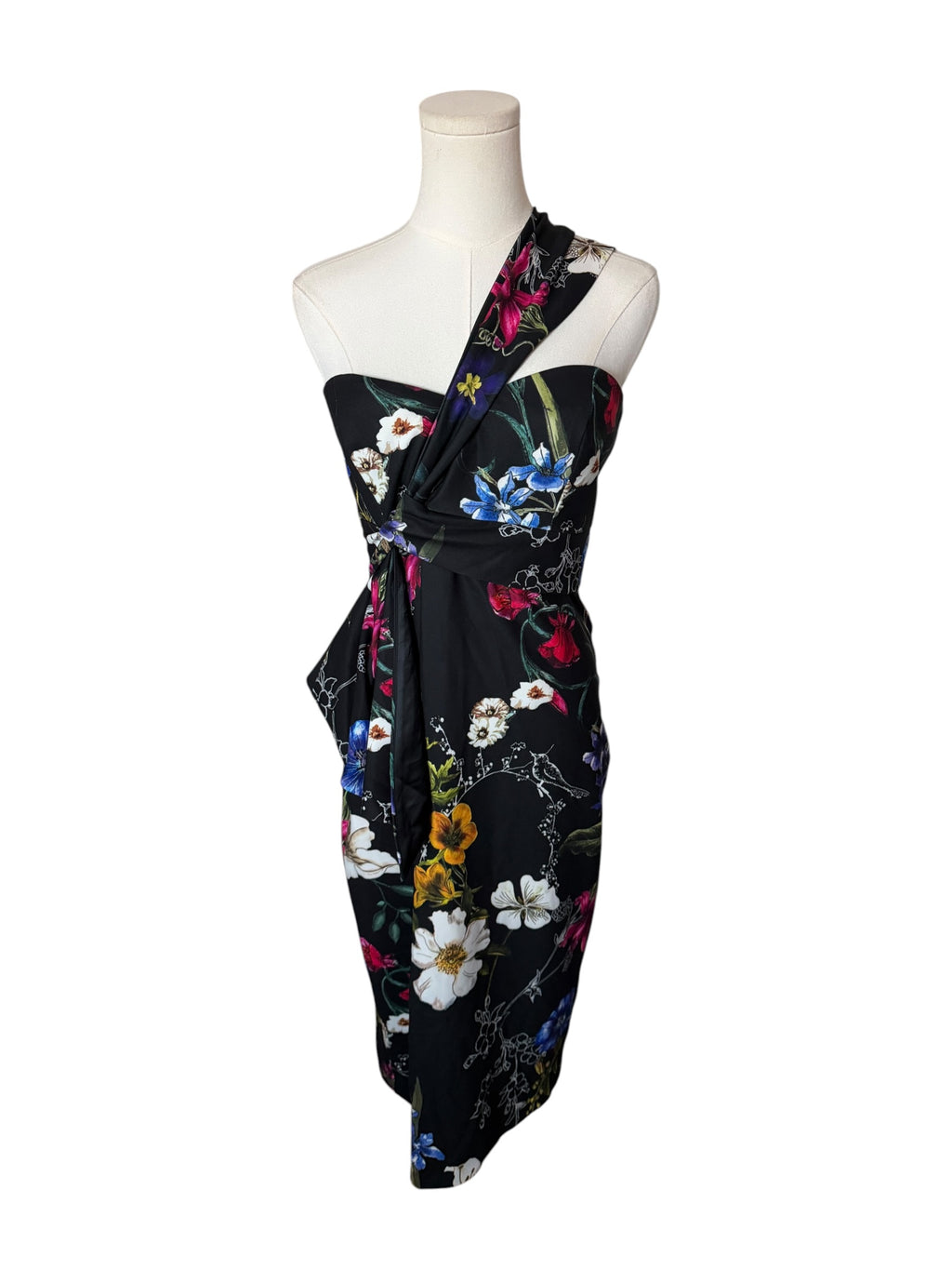 Parker Kysha One-Shoulder Floral Dress