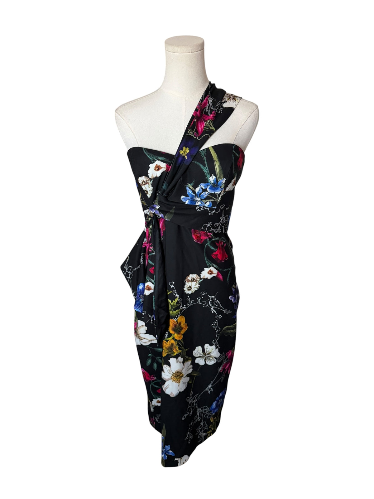 Parker Kysha One-Shoulder Floral Dress