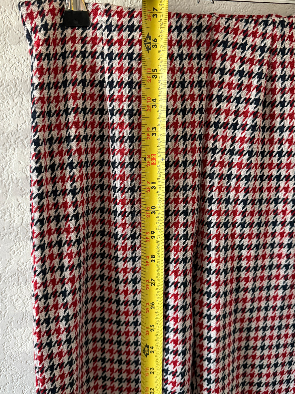 Free People Rudy Flared Houndstooth Trouser Pants size 2 NWT